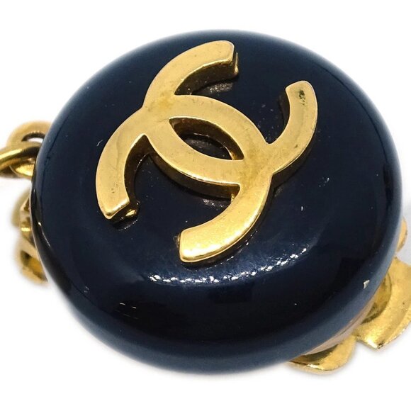 Chanel Artificial Pearl Dangle Earrings Clip-On Gold - Picture 3 of 4